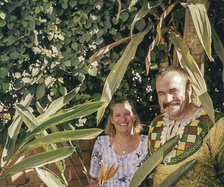 Donna and Warren Pett in Uganda