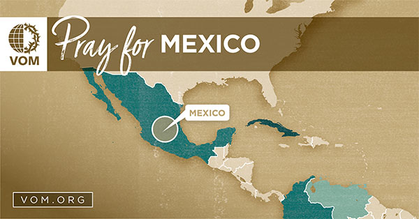 Map of Mexico's location