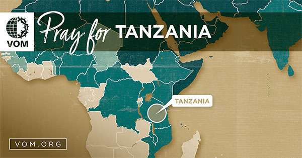 Map of Tanzania's location